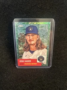 2022 TOPPS PLATINUM ANNIVERSARY GREEN TOILE REFRACTOR JOSH HADER /99 - Picture 1 of 2