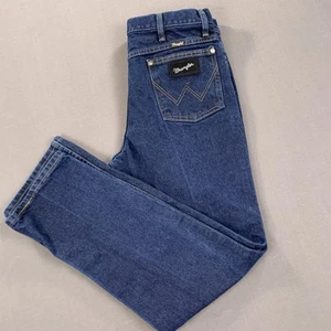 Jeans Wrangler uomo 33x30 blu denim gamba dritta classico western vintage cowboy - Foto 1 di 17