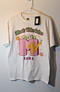 NWT 1981 MTV t-shirt size large L graphic tee new with tag 2022 womens - Picture 1 of 4