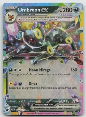 Umbreon ex - Double Rare SV: Prismatic Evolutions 060/131 NM - Image 1 of 2
