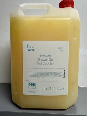 Not Soap Radio Joy Inducing SHOWER GEL Lemon Sugar 4L Liter Refill, EXP 05/2024 - Image 1 of 2