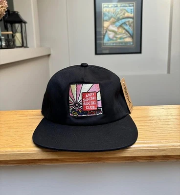 Anti Social Club Black Appearing Normal Stained Glass ASSC Hat - New - Authentic - Image 1 of 2