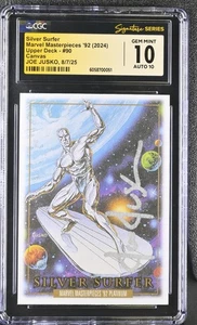 Marvel Masterpieces 92 CANVAS Silver Surfer #90 CGC 10 GEM MINT signed Joe Jusko - Picture 1 of 2