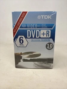 TDK DVD+R 4.7 GB_10 Pack_6 Hours Recordable_Blank Discs - Picture 1 of 4