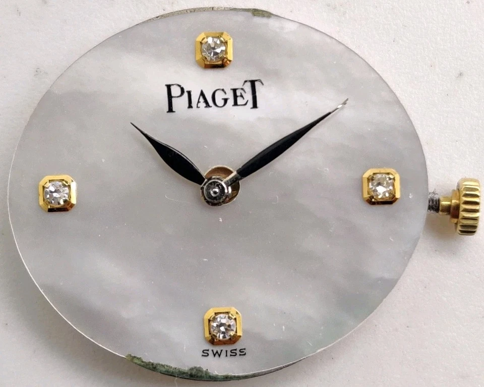 Vintage Piaget Cal. 9P2 High Grade 18 Jewel Watch movement For Repair Diamond  - Image 1 of 4