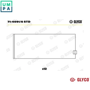CONNECTING ROD BEARING 71-4091/6 STD STD FOR F3AE0681E/F3AE0681D 10.3L 6cyl - Picture 1 of 9