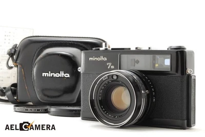Black!! CLA’d【MINT】 Minolta Hi-Matic 7s Rangefinder Camera 45mm f1.8 From JAPAN - Image 1 of 4