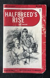 HalfBreed’s Rise Novel Book Bennett HIS Publications 1979  Gay Interest - Imagen 1 de 4