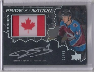 2020-21 Upper Deck Black BOWEN BYRAM Pride Nation Autograph Auto Patch Flag 5/99 - Picture 1 of 1