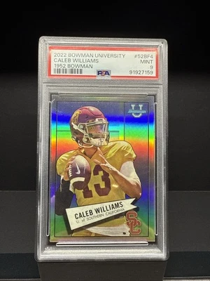2022 Bowman University Chrome - 1952 Bowman Caleb Williams #52BF-4 (RC) - Image 1 of 2
