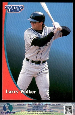 1998 Kenner Starting Lineup Cards #546357 Larry Walker Colorado Rockies 4.1C - Image 1 of 2