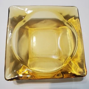 Vintage Anchor Hocking Brown Depression Glass Square Ashtray 4 5/8"x4 5/8" A1 - Picture 1 of 6