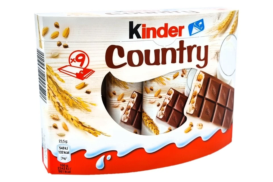 27pcs / 3boxes KINDER COUNTRY 🍫 genuine chocolate from Germany 1.4lbs total - Image 1 of 2