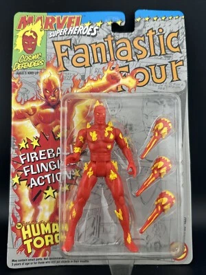 New 1992 ToyBiz MARVEL FANTASTIC FOUR THE HUMAN TORCH fireball flinging action - Image 1 of 4