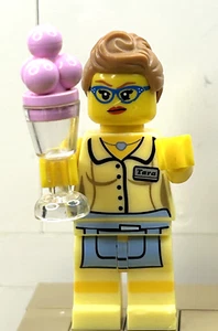 LEGO DINING WAITRESS Series 11 Collectible Minifigures 71002 col175 CMF Retro - Picture 1 of 4