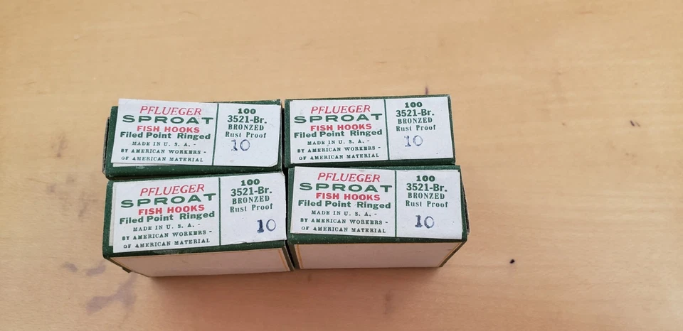 Ganchos de pesca con mosca Pflueger sproat talla 10 cantidad 400 NUEVO STOCK ANTIGUO Foto 1 de 4