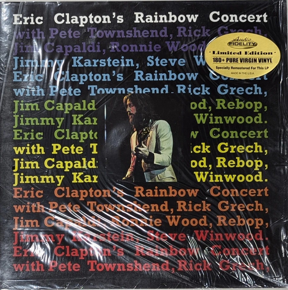 ERIC CLAPTON’S Rainbow Concert SEALED numbered 180 Gram LP Audi Fidelity - Image 1 of 1