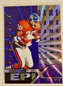 Terrell Davis 1997 Pinnacle Epix Purple Game #E3 Broncos Georgia A5 - Picture 1 of 2