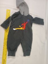 Newborn Air Jordan Baby Boy Hooded Coverall ~ Black ~ Jumpman ~