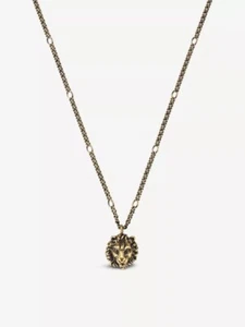Authentic Gucci Lion Head Motif Brass necklace - Picture 1 of 6