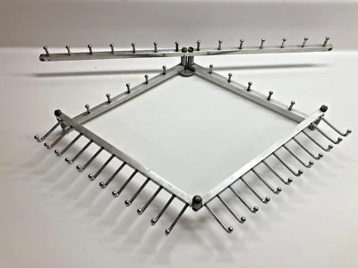 Estante para cinturón de amarre montaje en pared metal posición plegable oscilante sostiene 48 Foto 1 de 4