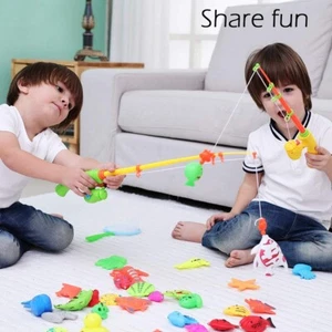 Magnetic Fishing Pool Toys Game for Kids - Water Table Bathtub Kiddie Party Toy  - Picture 1 of 6