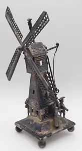Antique Sterling Silver Dutch Colonial Windmill Figurine 4.5" Marked - Picture 1 of 17