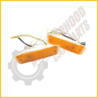 Par de parachoques delantero de lámpara de señal de giro (izquierda y derecha) para Chevrolet LUV KBD25 Foto 1 de 4