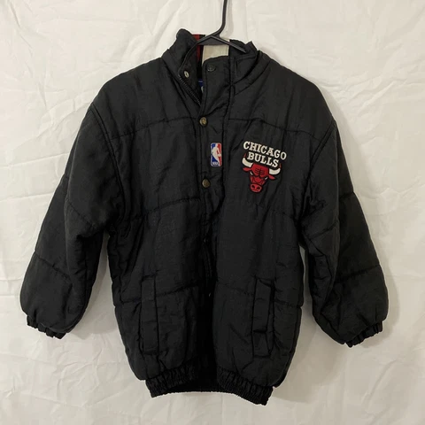 Vintage Chicago Bulls 90’s Kids Boys Basketball Starter Jacket Coat Size Small S Cover