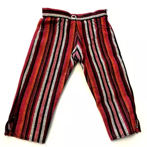 Vintage Puppenhose braun weinrot 8,75 "lang 4,5" Taille mit Vintage Druckknopf - Bild 1 von 10