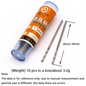 10pcs Metric Micro HSS Twist Drill 0.5mm-3mm Bits Straight Shank Jewellers Metal - Picture 1 of 6