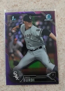 2016 Bowman Draft Chrome ZACK BURDI Purple Refractor 136/250 - Picture 1 of 1