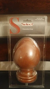 Select Decorative Finial Egg Finial 2-1/4 Pole - Picture 1 of 4