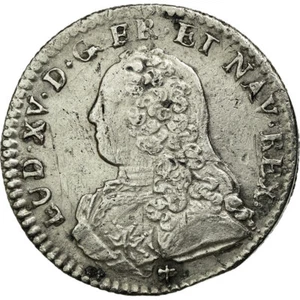 [#512942] Francia, Louis XV, 1/10 Écu aux branches d'olivier, 1726, Orléans, Arg - Imagen 1 de 2