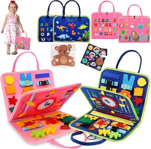 Toddler Montessori Busy Board Intelligence Learning Toys Sensory Board Baby Toy - Picture 1 of 17