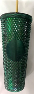 NEW Starbucks Green Studded Tumbler 24 oz VENTI - a St. Patrick's Day must! - Picture 1 of 2
