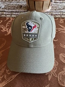 Houston Texans Cap New Era 39Thirty Salute to Service One Size Fits Most Hat - Picture 1 of 3