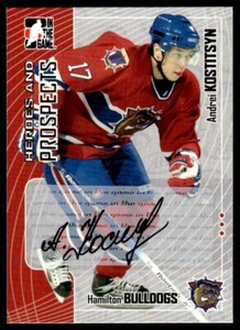 2005-06 In The Game Heroes and Prospects Autographs Series II Andrei Kostitsyn