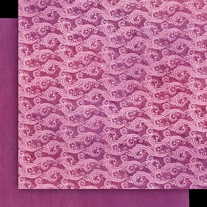 Grafik 45 LILA VIOLETT MUSTER/EINFARBIG (1 STCK) 12x12 ZWEISEITIG BEDRUCKTER KARTON - Bild 1 von 1