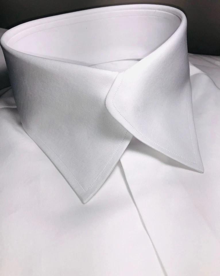 MorCouture White Swerve Collar Shirt - Image 1 of 1