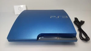 Consola Sony PS3 probada 320 GB azul salpicadura CECH-3000BSB con controlador - Imagen 1 de 8