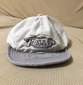 Vintage Fossil Watch Gray Beige Cap/Hat Embroidered Logo Made In USA - Picture 1 of 3