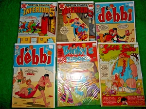 LOTTO UMORISMO DC SILVER-AGE (6) AVE FN SUGAR & SPIKE DEBBIE BINKY+ 1969-1972 - Foto 1 di 3