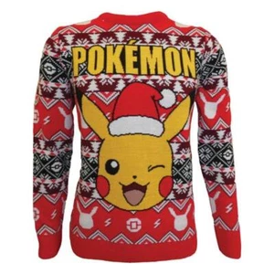 Pokémon Sweatshirt Christmas Jumper Pikachu Größe XL - Bild 1 von 2