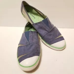 Columbia Vent Slip On Canvas/Mesh Flat Shoes BL2633-407 Womens SIze 10 - Blue - Picture 1 of 6