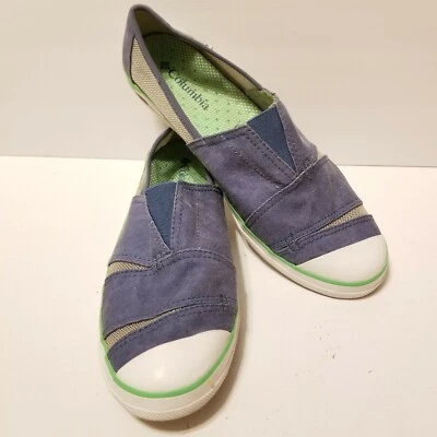Zapatos planos Columbia Vent sin cordones de lona/malla BL2633-407 para mujer talla 10 - azules  Foto 1 de 4