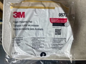 3M 8" Single Sided Black Foam Polish Pad, 2 per bag - Picture 1 of 5