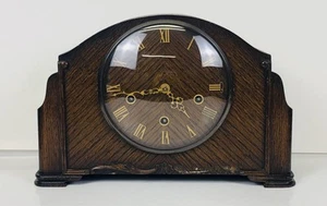 Reloj de sobremesa Smiths Enfield 14 pulgadas hecho en Inglaterra SIN LLAVE para piezas o reparación - Imagen 1 de 12