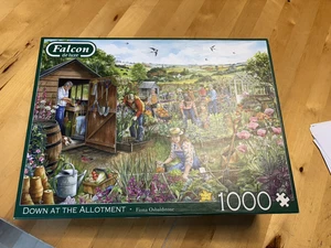 Puzzle 1000 Teile von Falcon de Luxe. „Down at The Allotment“ von F.Osbaldstone - Bild 1 von 2