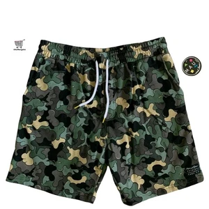 Maui and Sons Herren Gr. XL Blasenmuster Fleece Tarnmuster Sweat Shorts Brandneu - Bild 1 von 9